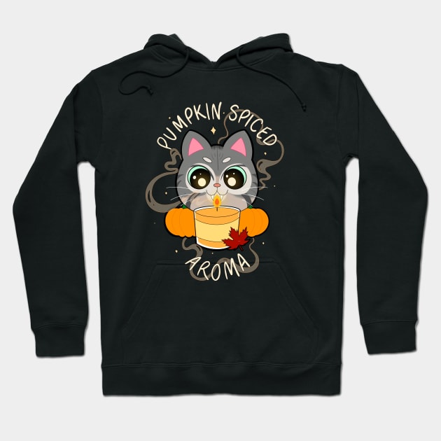 Pumpkin Spice Aroma (Gray) Hoodie by Baldwinvoices